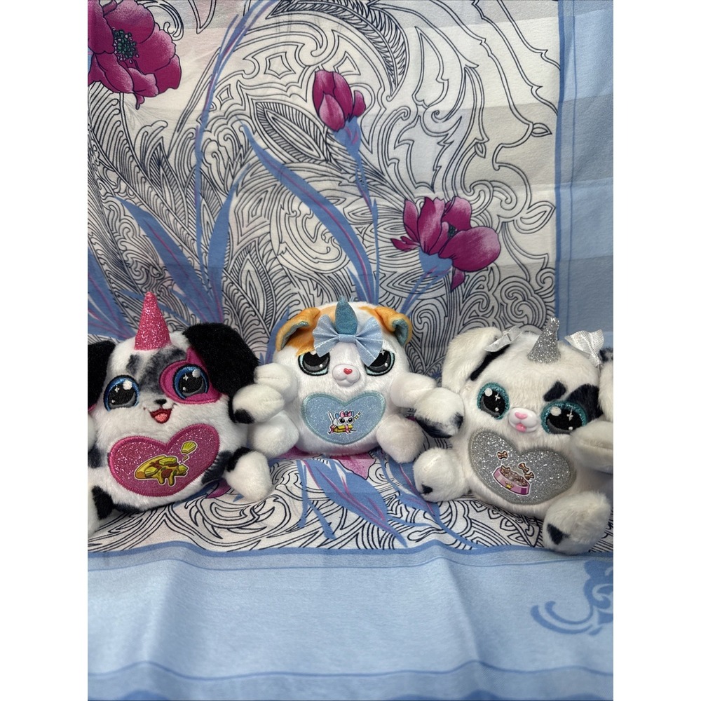 Rainbocorns Kittycorn & Puppycorns Plush Lot of 3 ZURU Stuffed Animals